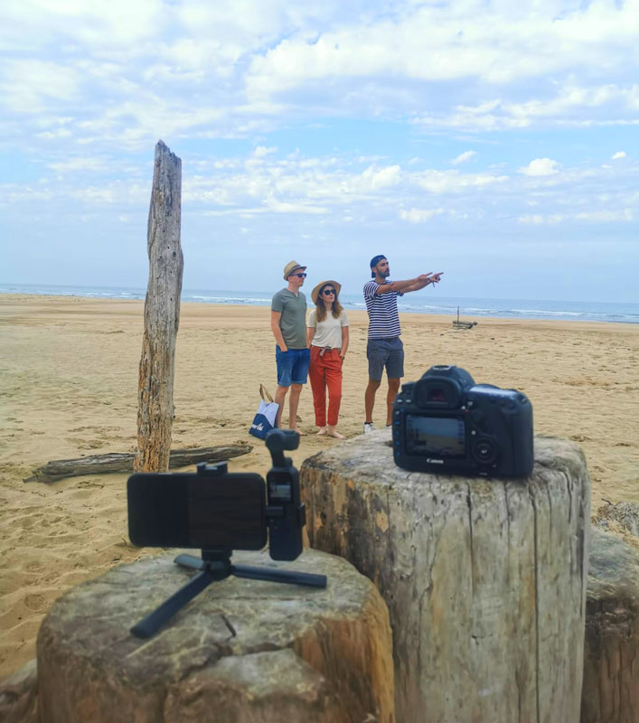 Séance photographie au sol - PeupladesTV agence audiovisuelle Nantes