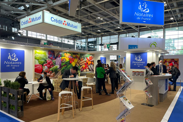 Stand Notaire de France au salon de l'agriculture 2022 - PeupladesTV agence audiovisuelle Nantes