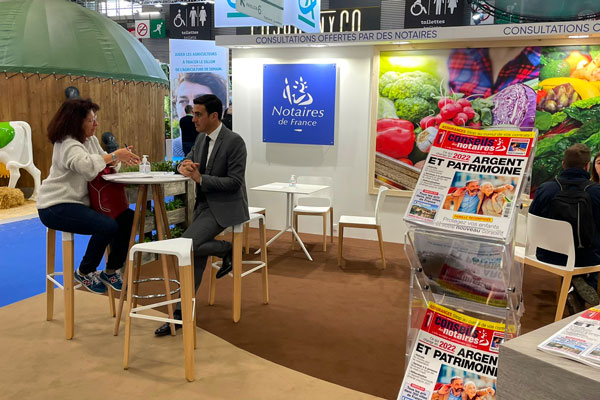 Stand Notaire de France au salon de l'agriculture 2022 - PeupladesTV agence audiovisuelle Nantes